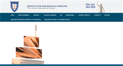Desktop Screenshot of institutodeposgradoenderecho.com.mx