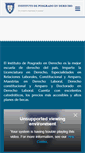 Mobile Screenshot of institutodeposgradoenderecho.com.mx